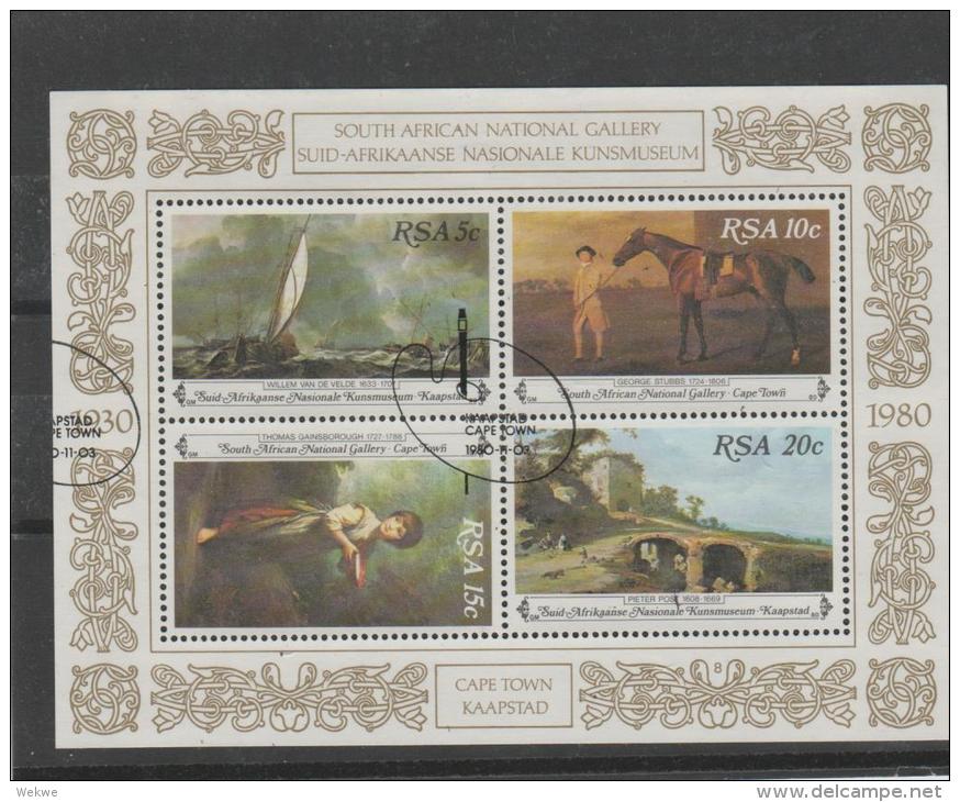 RSA Mi,Nr. 575-78, /SÜDAFRIKA -   Block 10, 1980, Nationalgalerie  O - Used Stamps