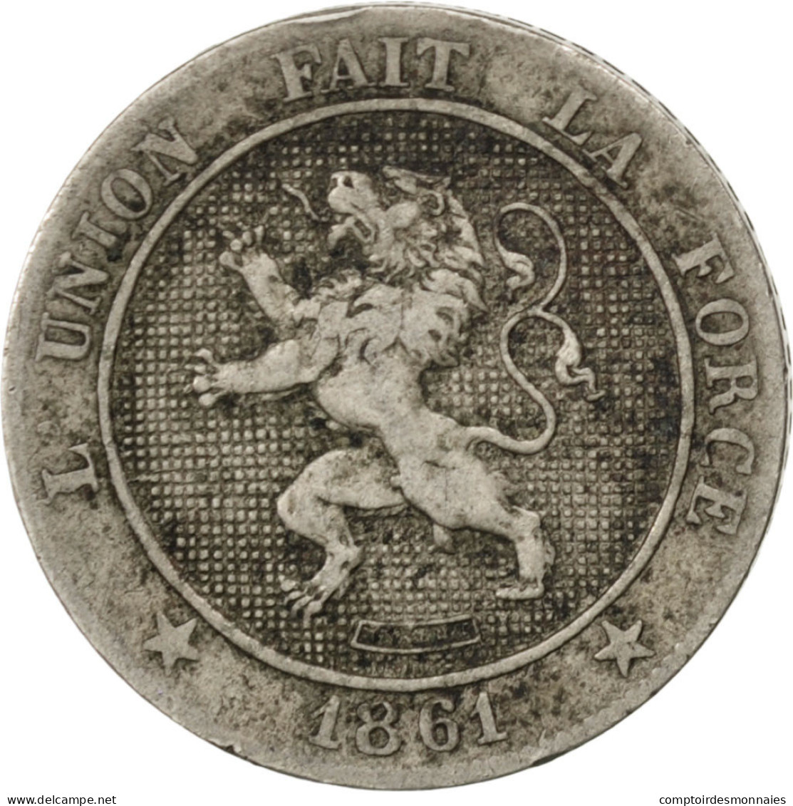 Monnaie, Belgique, Leopold I, 5 Centimes, 1861, TTB, Copper-nickel, KM:21 - 5 Centimes