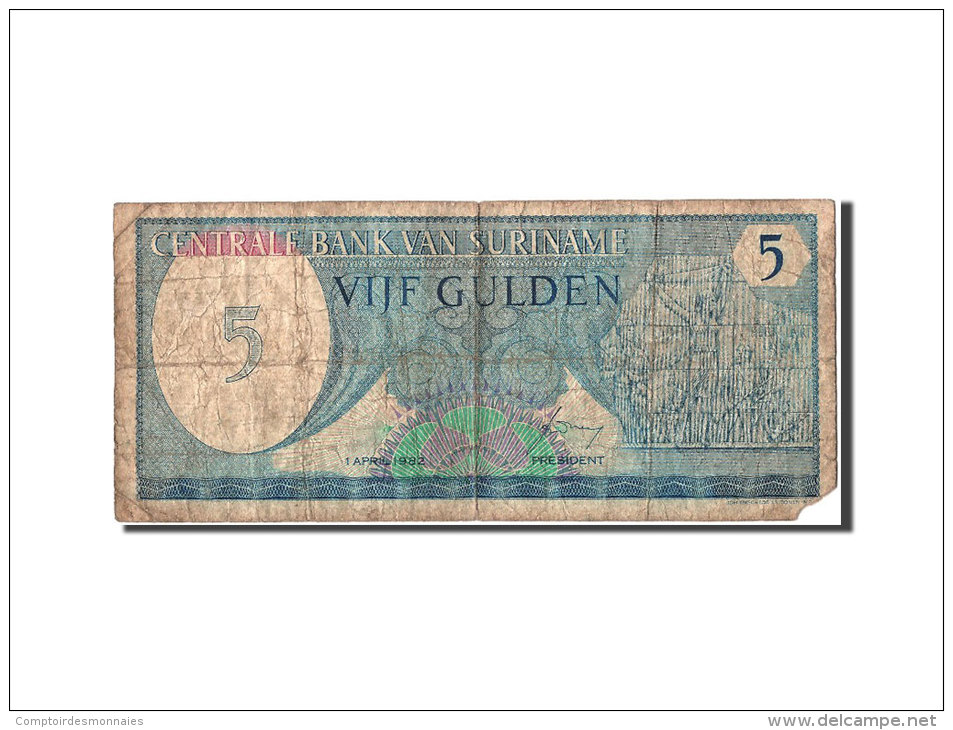 [#304725] Suriname, 5 Gulden Type 1982 - Suriname