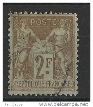 SAGE N/U - YVERT N°105 OBLITERE - COTE = 50 EUROS - 1898-1900 Sage (Type III)