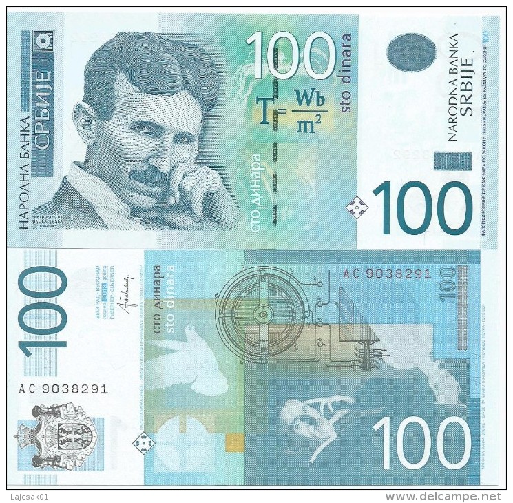 SERBIA 100 DINARA 2013. UNC NEUF  Prefix AC - Serbia