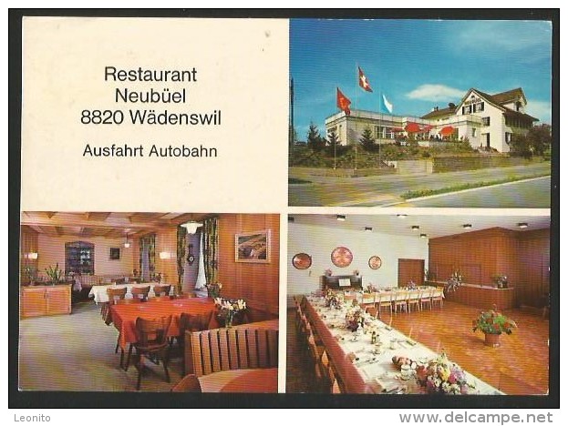 WÄDENSWIL ZH Ausfahrt Autobahn Restaurant NEUBÜEL 1978 - Wädenswil