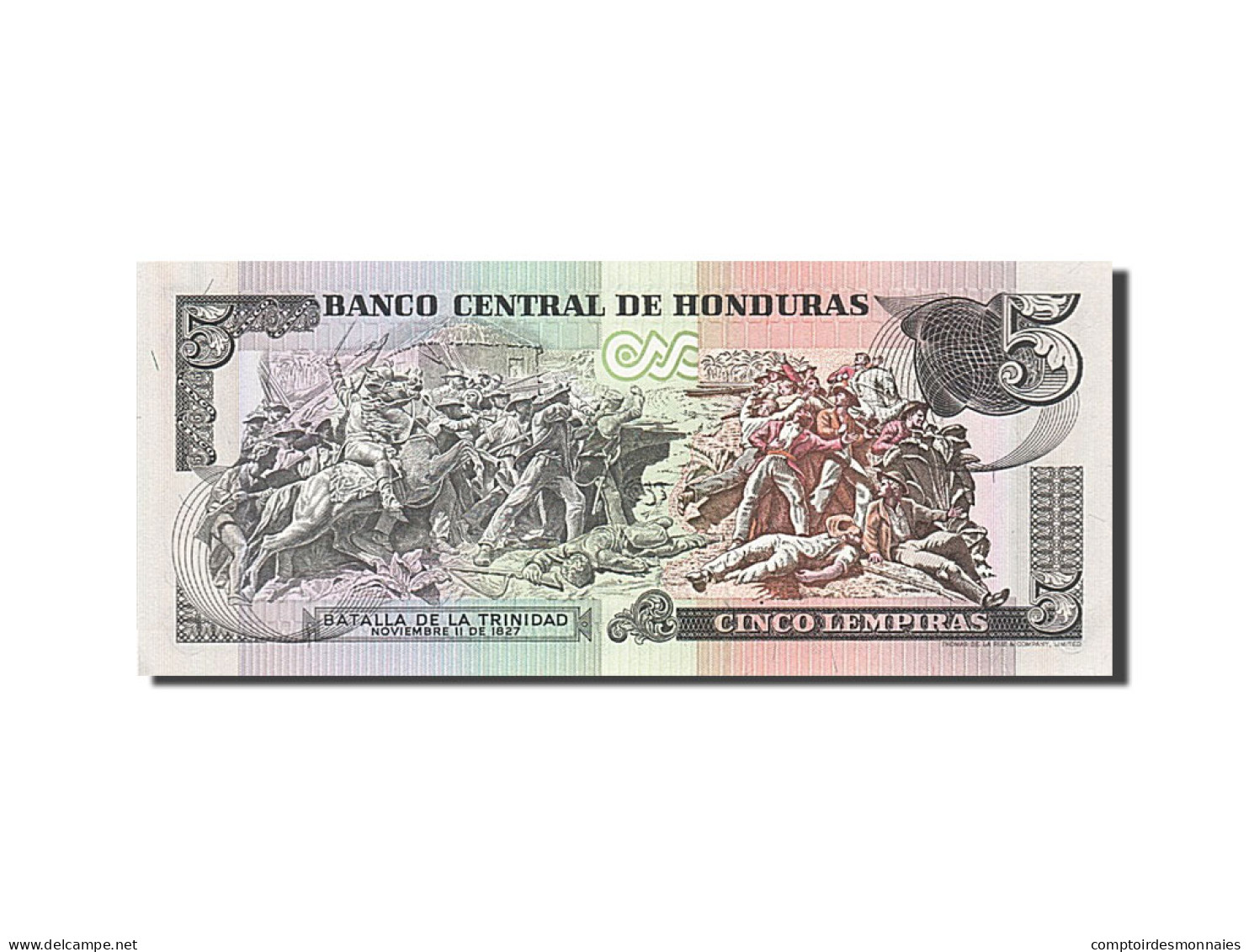 Billet, Honduras, 5 Lempiras, 1980, 1980-05-08, SPL - Honduras