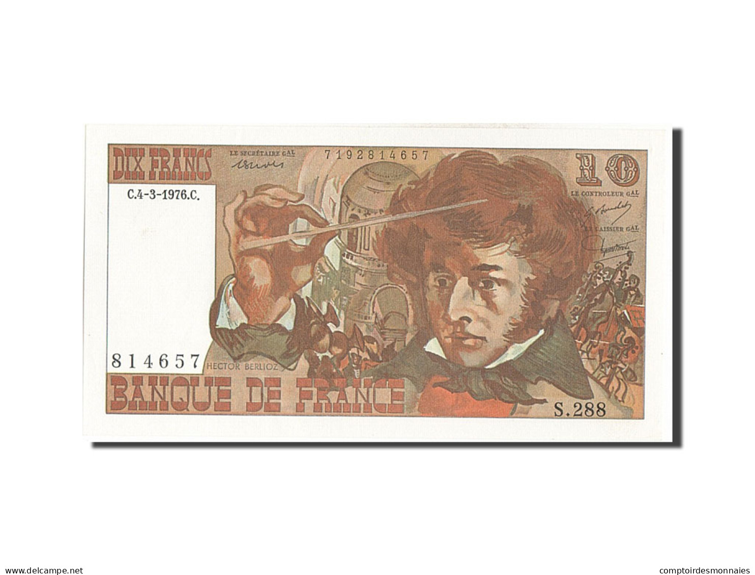 Billet, France, 10 Francs, 10 F 1972-1978 ''Berlioz'', 1976, 1976-03-04, NEUF - 10 F 1972-1978 ''Berlioz''