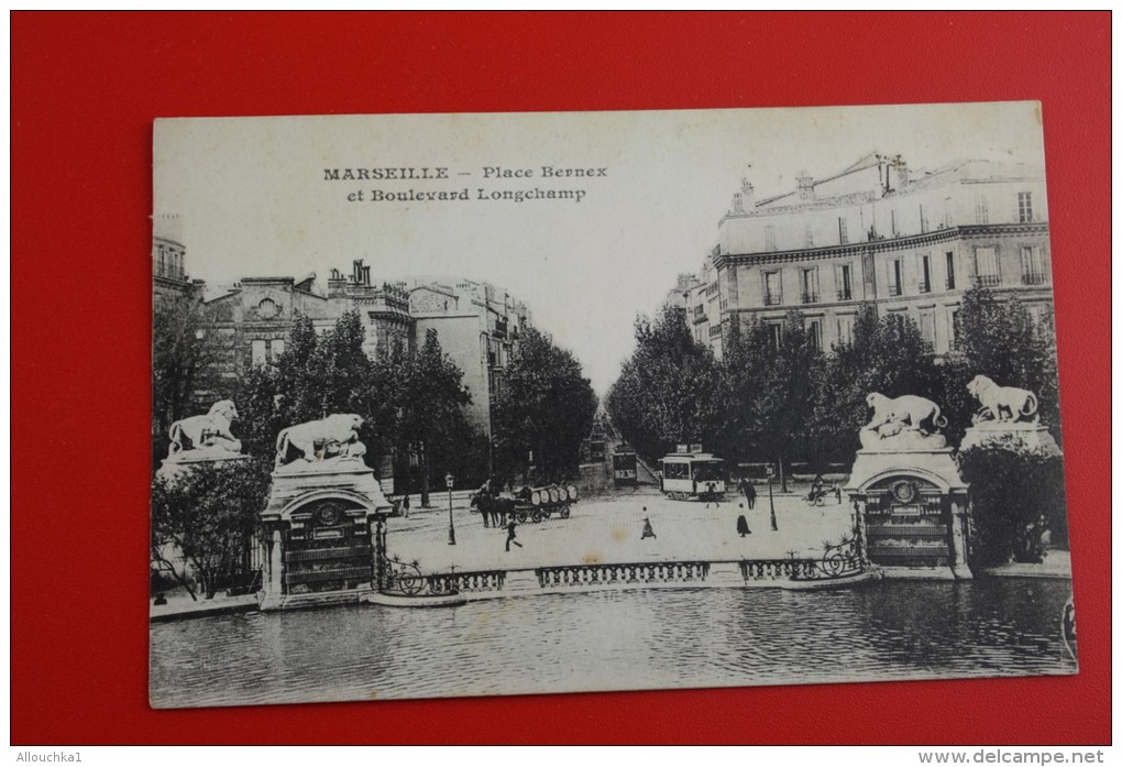 CPA DE MARSEILLE Place Bernex Et Boulevard Lonchamp Des Attelages Et Le Tramway - Cinq Avenues, Chave, Blancarde, Chutes Lavies