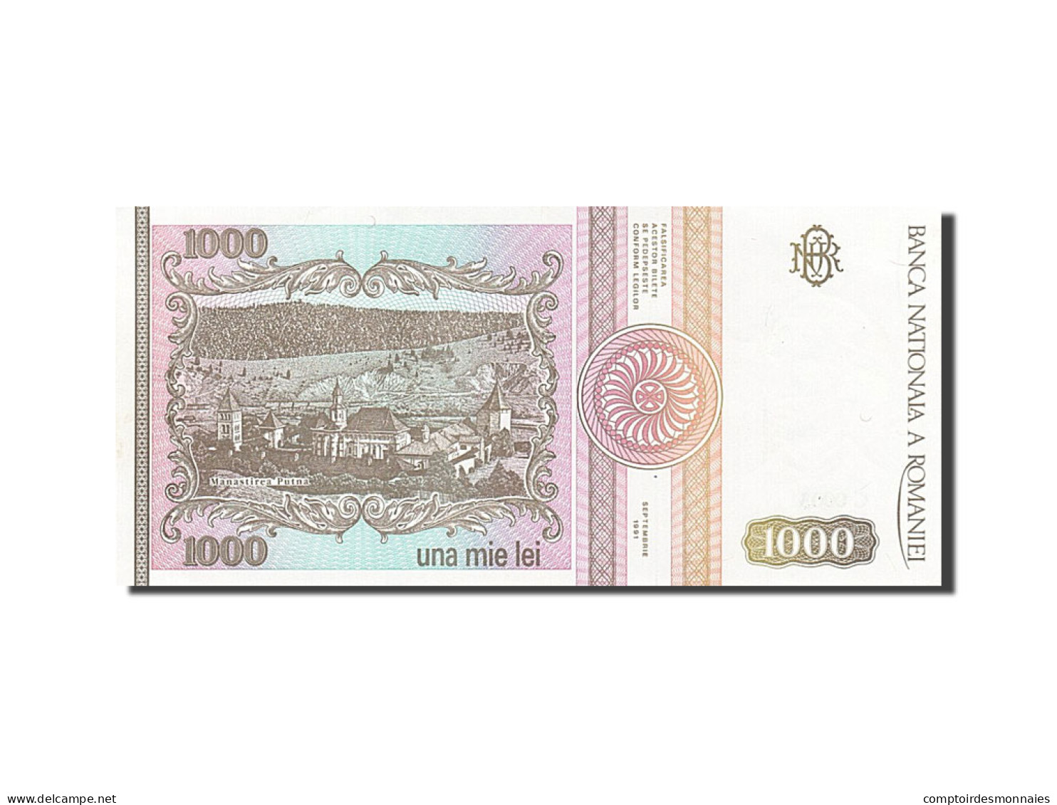 Billet, Roumanie, 1000 Lei, 1991, 1991-09-01, SPL - Romania