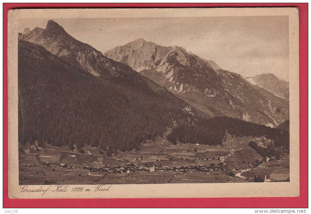 169499 / GROSSDORF - KALS 1322 M. TIROL ZUM ALPENYEREIN -  Austria Osterreich Autriche - Kals