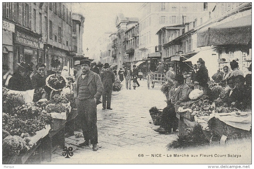 Reproduction Cpa N° 66 NICE Le Marché Aux Fleurs Cours Saleya - Markets, Festivals