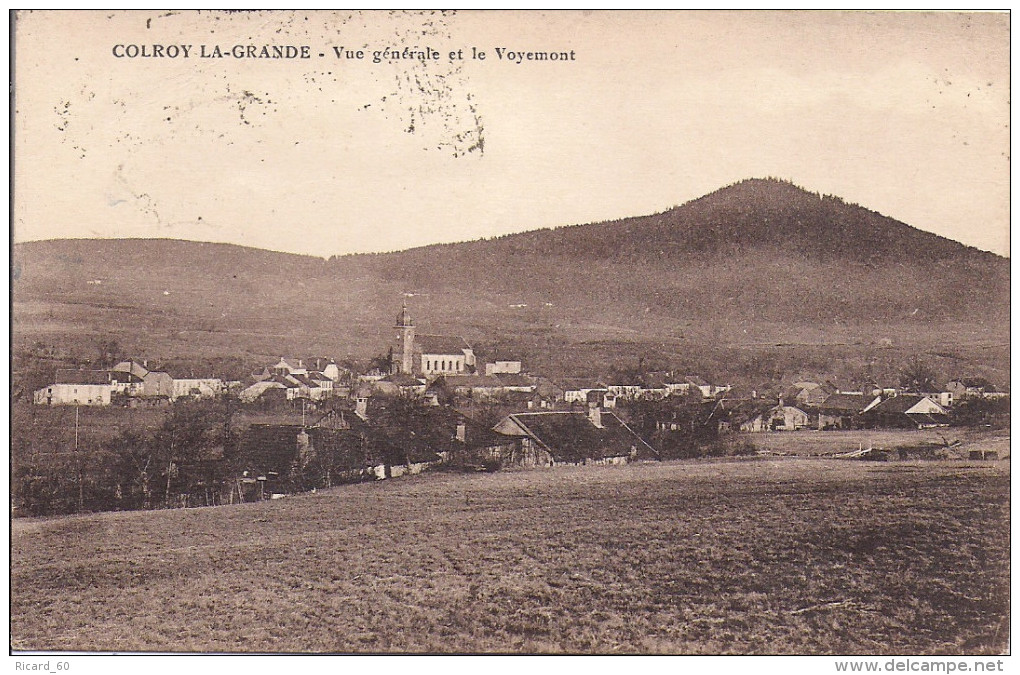 Cpa Colroy La Grande, Vue Générale Et Le Voyemont - Colroy La Grande