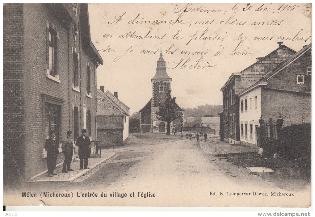 MELEN -MICHEROUX   Entrée Du Village  1905  (Z103) - Soumagne