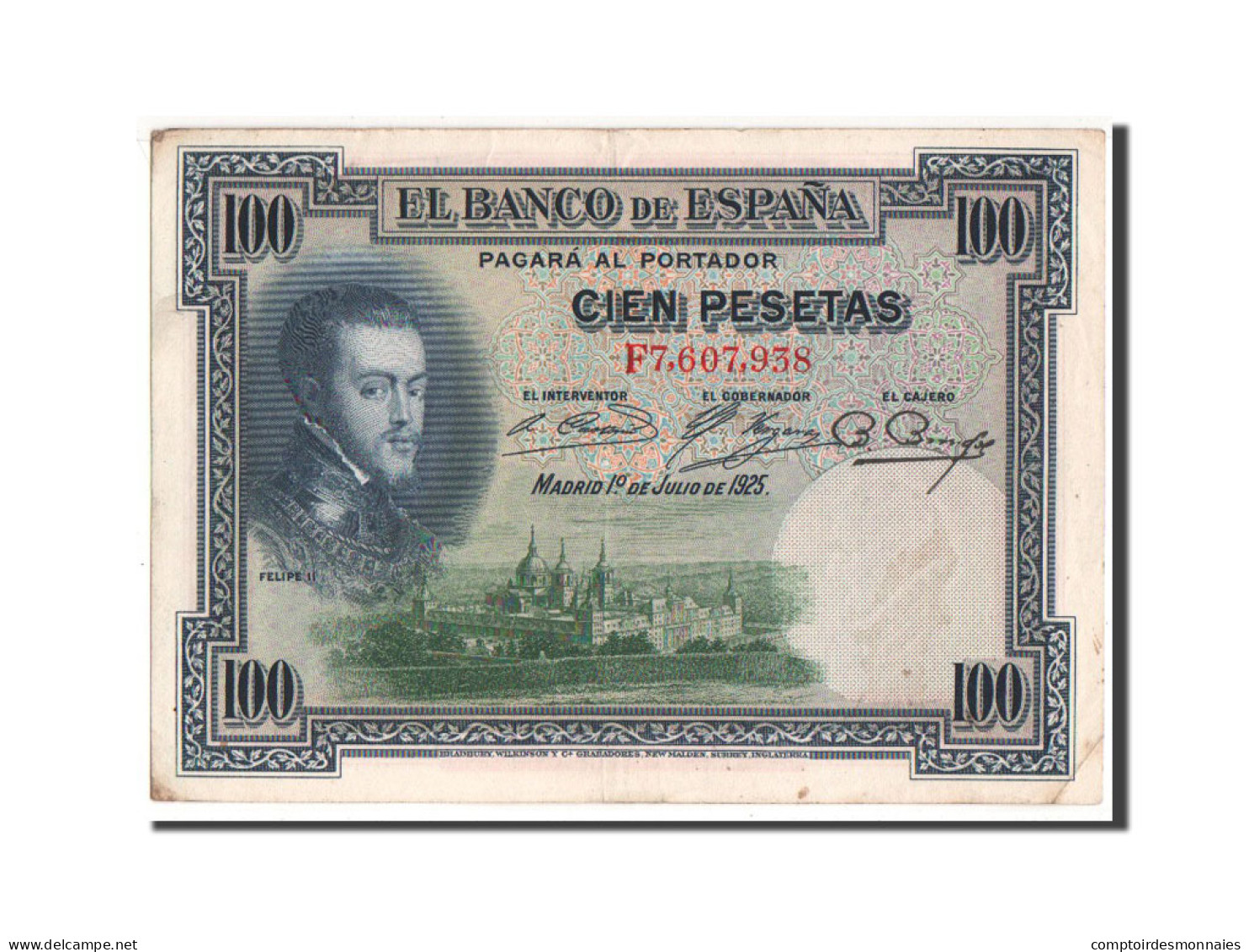 Billet, Espagne, 100 Pesetas, 1925, TTB+ - 100 Peseten