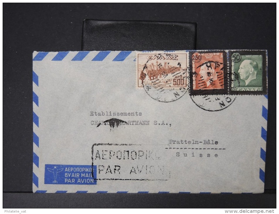 GRECE- Lot de 13 enveloppes  pour la Suisse  période 1947   pour étude     P4209