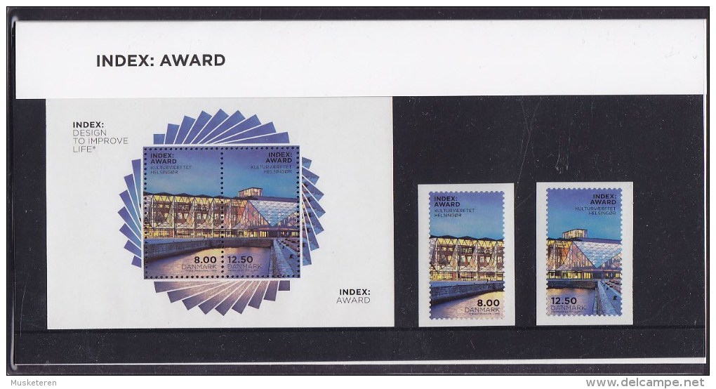 Denmark 2013 Souvenir Presentation Pack INDEX : Design Award Complete Set & Block Miniature Sheet MNH** - Blocs-feuillets