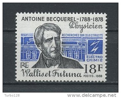 WALLIS FUTUNA 1988 N° 383** Neuf = MNH Superbe Cote 1.15 € Becquerel Physicien Electricité - Unused Stamps