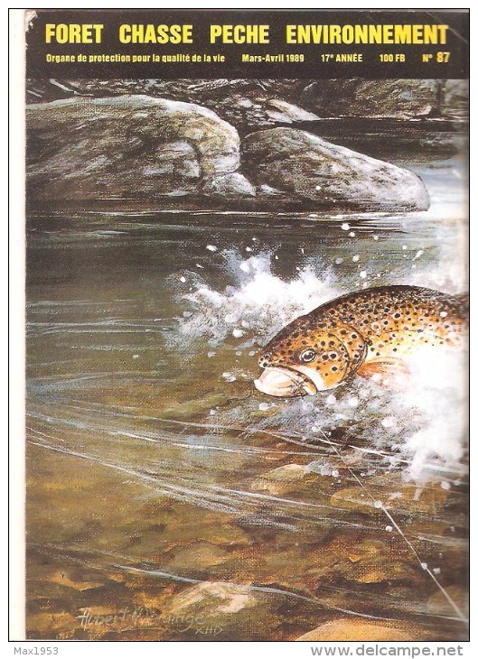 FORET-CHASSE-PECHE-ENVIRONNEMENT -  Mars-Avril 1989 - N°87 - Chasse & Pêche