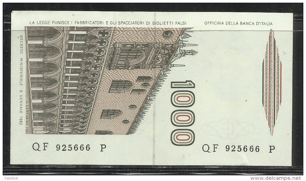 ITALIA REPUBBLICA BANCONOTA DA LIRE 1000 MARCO POLO DECRETO  16 03 1982  ITALIE ITALIEN ITALY - 1000 Liras