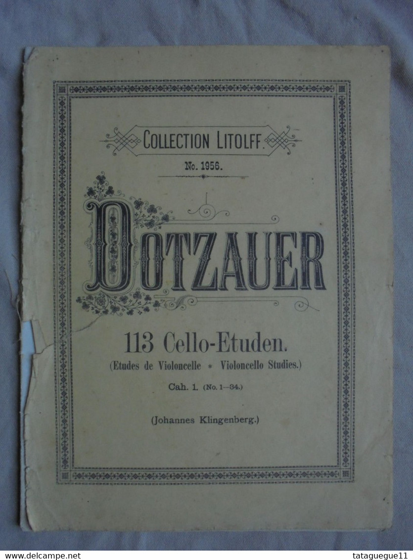 Ancien - Collection LITOLFF N° 1956 A. DOTZAUER 113 Etudes Violoncelle - Streichinstrumente