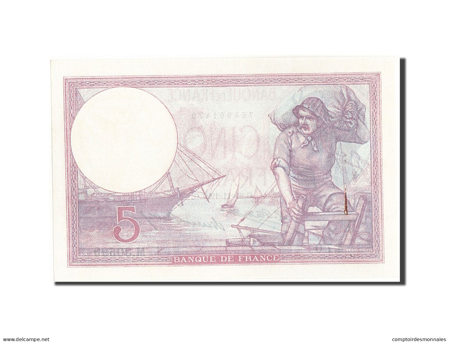 Billet, France, 5 Francs, 5 F 1917-1940 ''Violet'', 1927, 1927-11-25, SPL - 5 F 1917-1940 ''Violet''