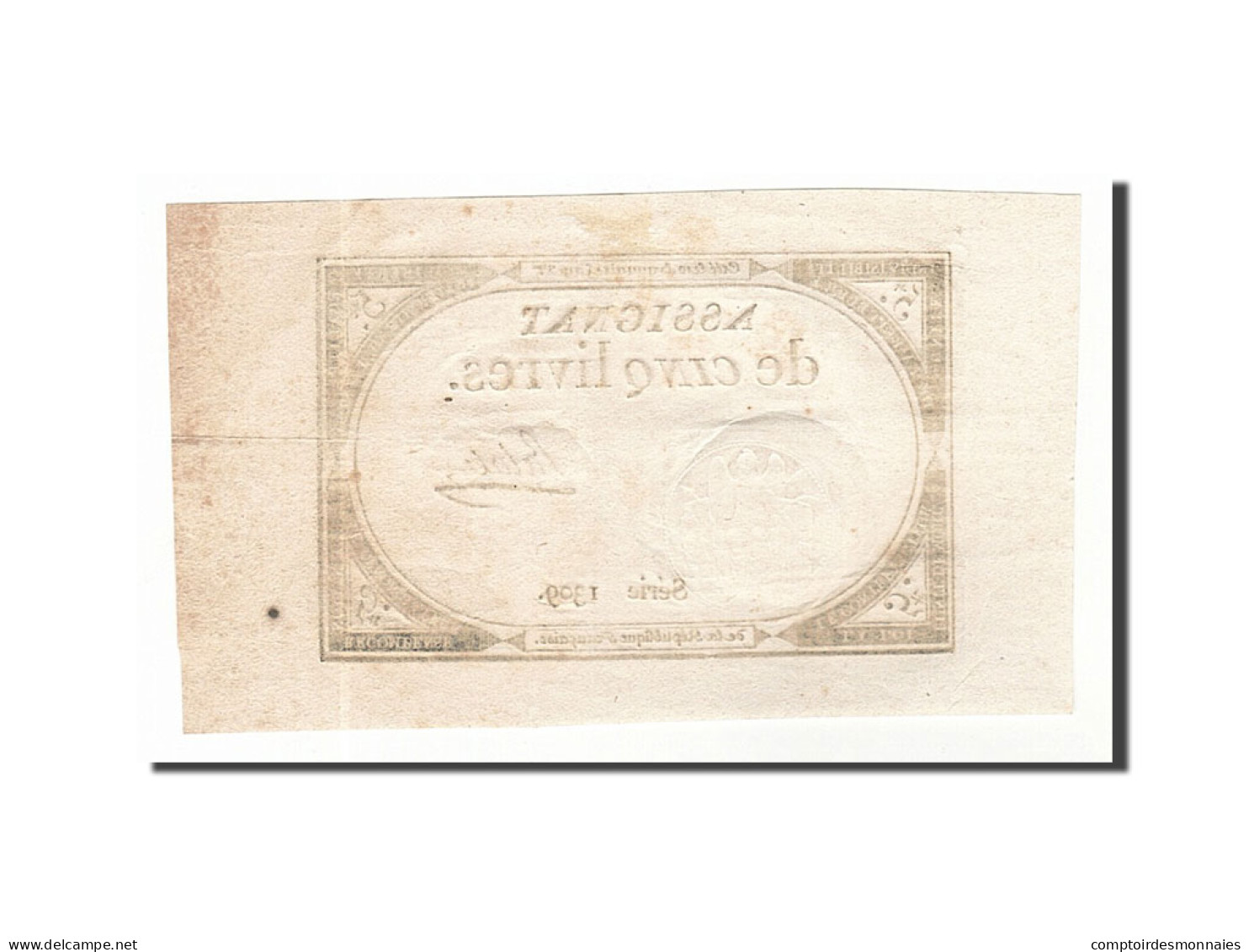 Billet, France, 5 Livres, 1793, Palale, SUP, KM:A76, Lafaurie:171 - Assignats