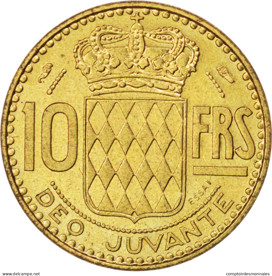 Monnaie, Monaco, 10 Francs, 1950, SUP, Cupro-Aluminium, KM:E24, Gadoury:139 - 1949-1956 Anciens Francs