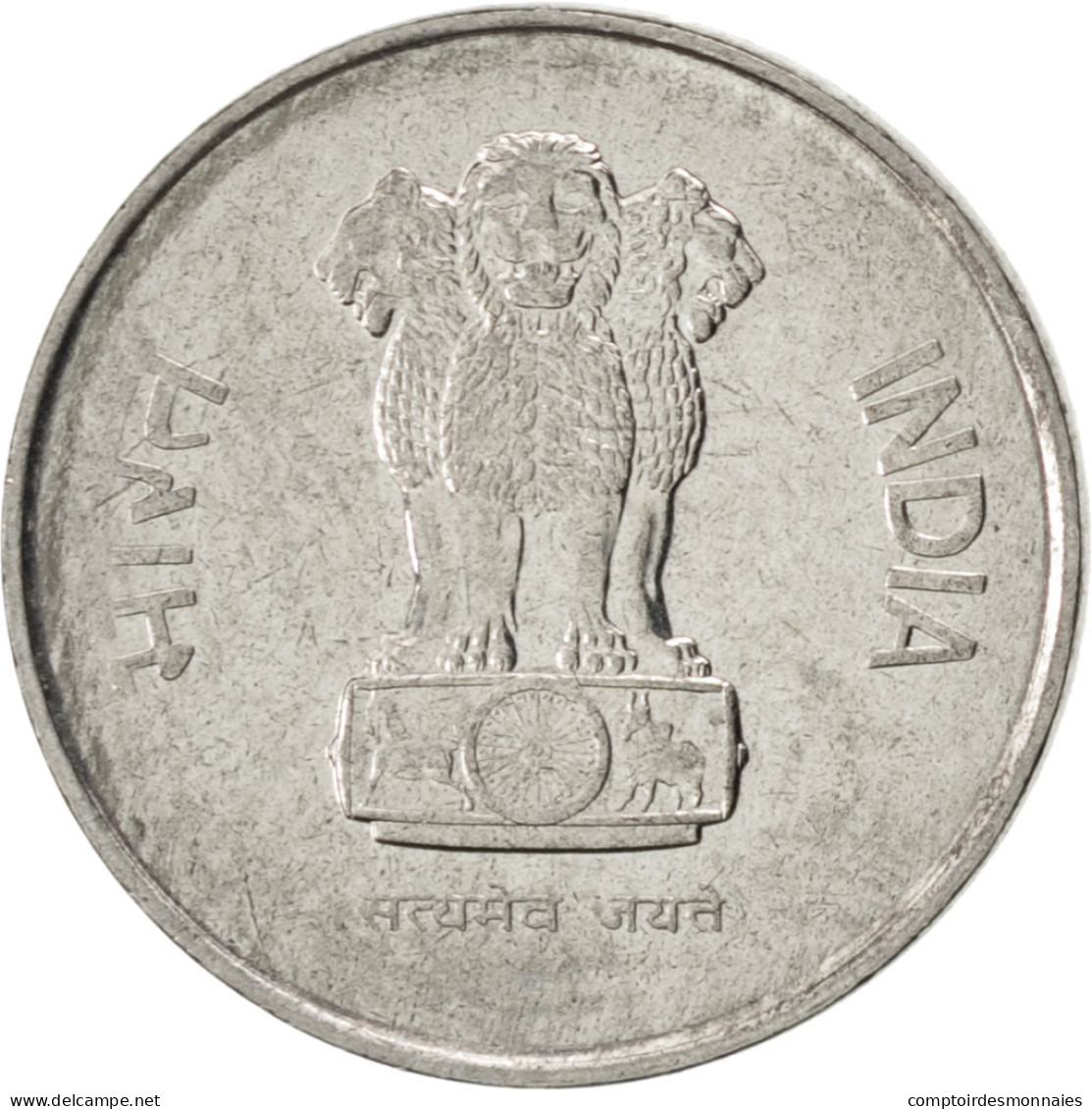 Monnaie, INDIA-REPUBLIC, 10 Paise, 1989, SUP, Stainless Steel, KM:40.1 - India