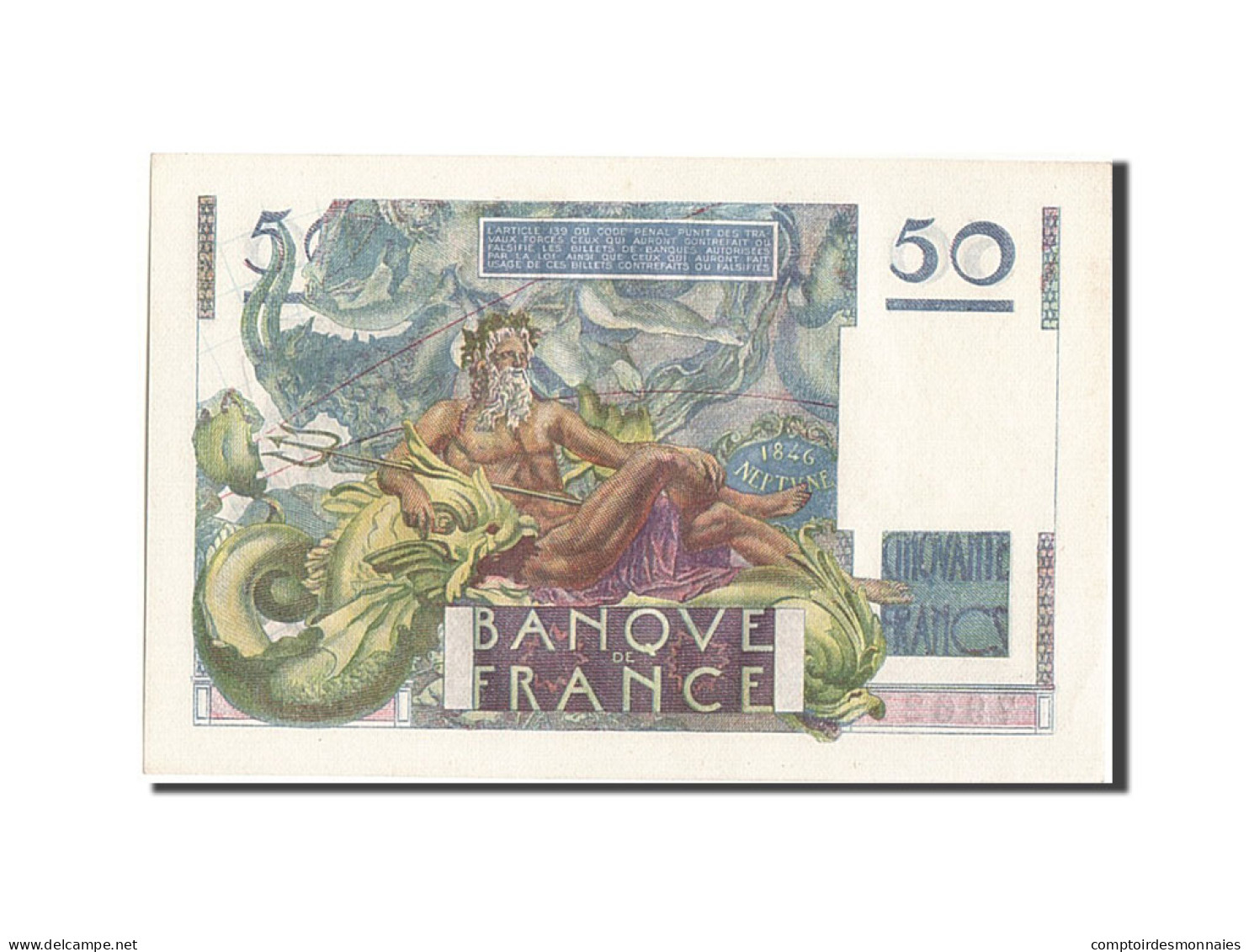 Billet, France, 50 Francs, 50 F 1946-1951 ''Le Verrier'', 1947, 1947-03-20, SPL - 50 F 1946-1951 ''Le Verrier''