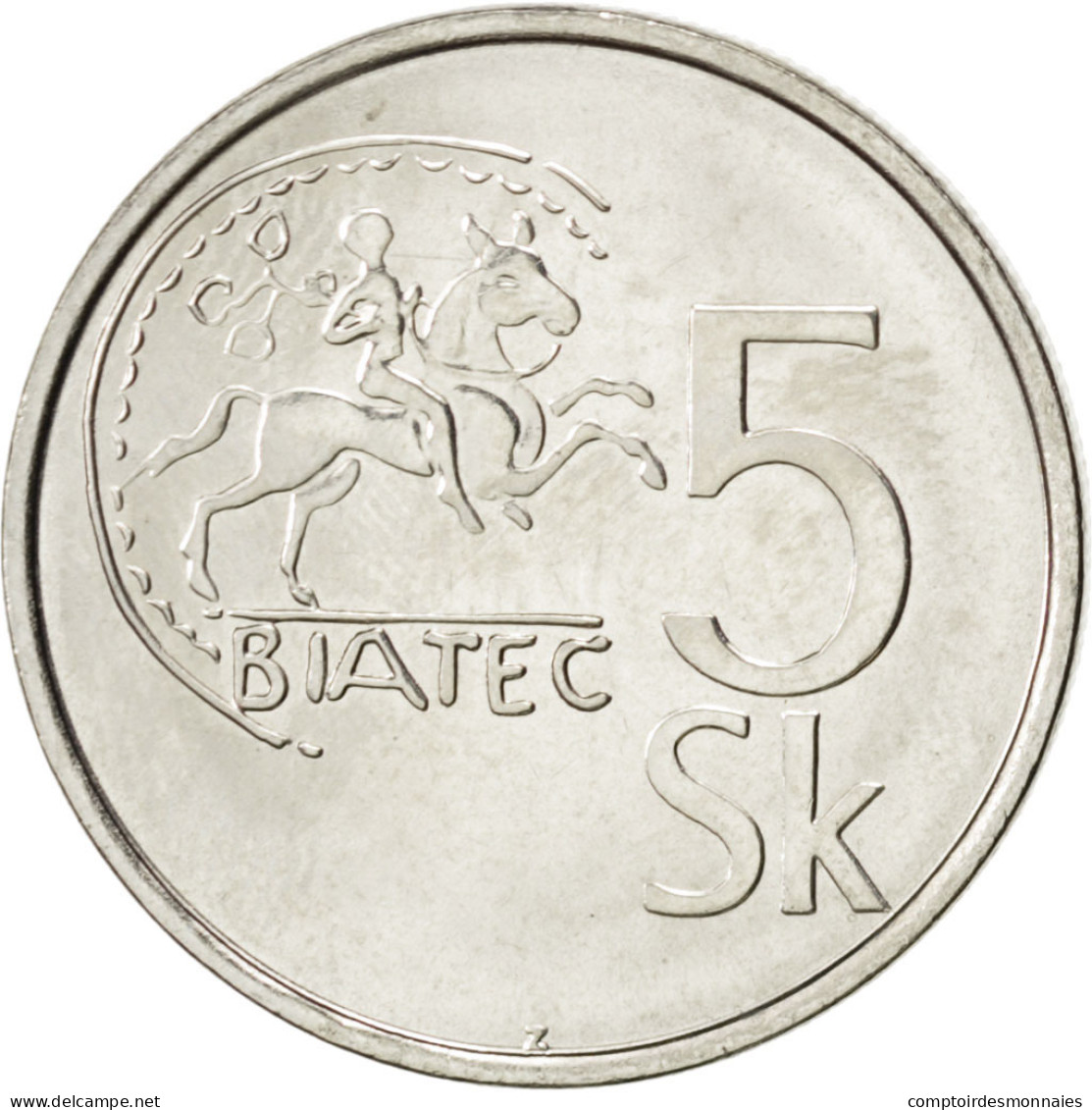 Monnaie, Slovaquie, 5 Koruna, 2007, SPL, Nickel Plated Steel, KM:14 - Slovaquie