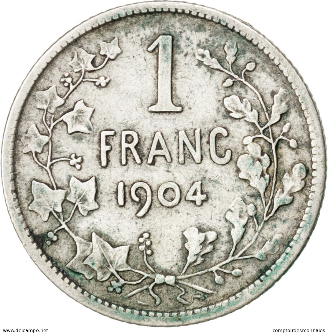 Monnaie, Belgique, Franc, 1904, TB+, Argent, KM:56.1 - 1 Franc