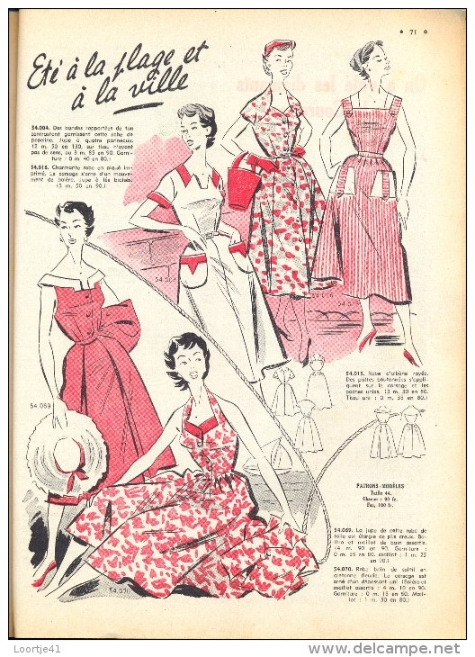 Magazine Almanach Du Petit Echo De La Mode 1955 - Mode