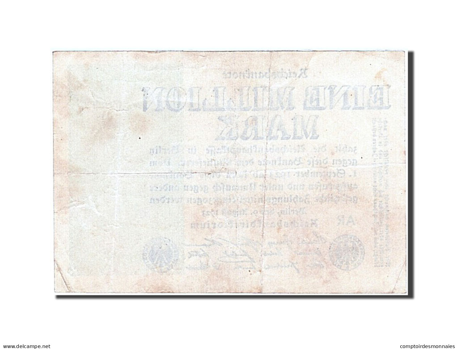 Billet, Allemagne, 1 Million Mark, 1923, 1923-08-09, TTB+ - 1 Miljoen Mark