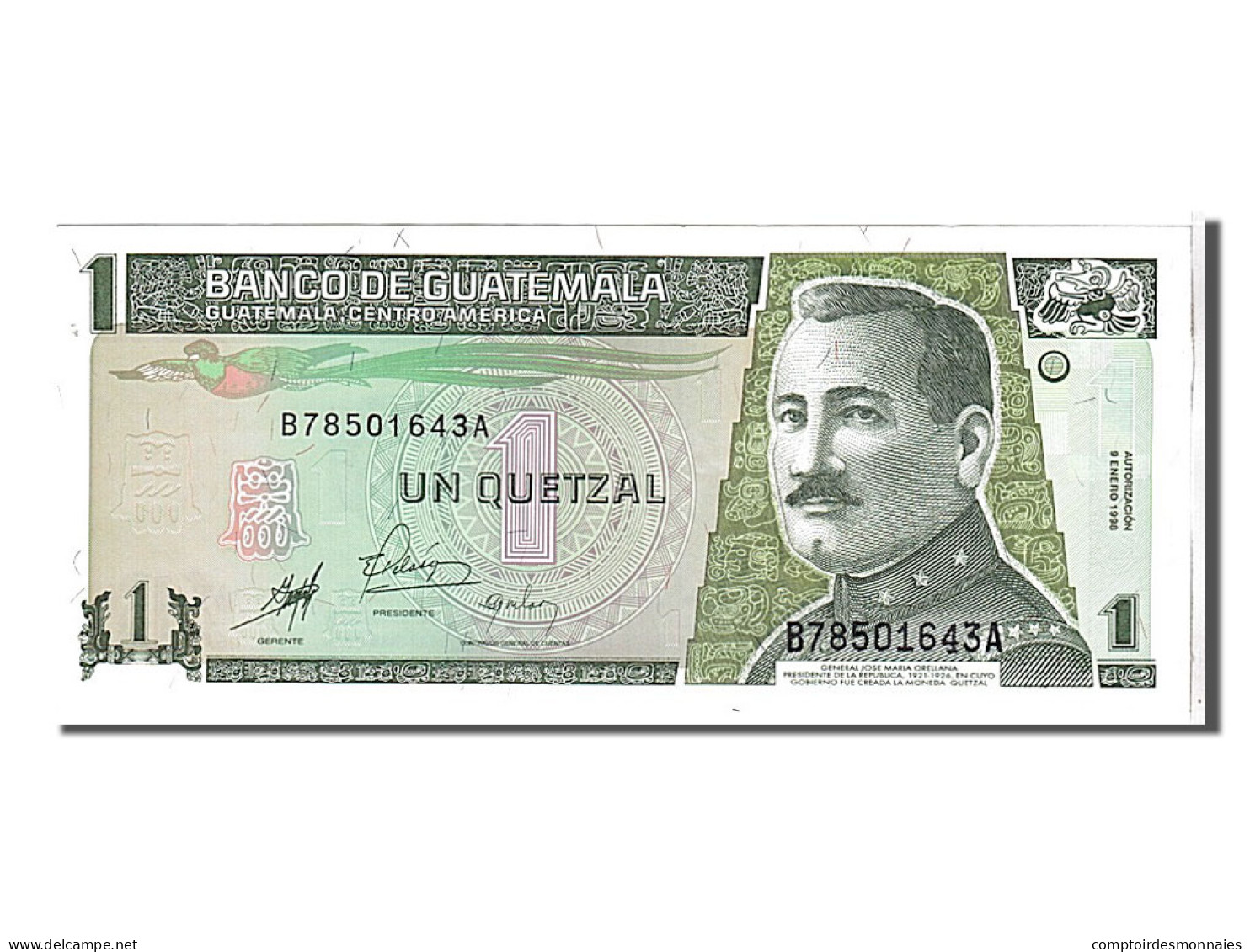 Billet, Guatemala, 1 Quetzal, 1998, KM:99, NEUF - Guatemala