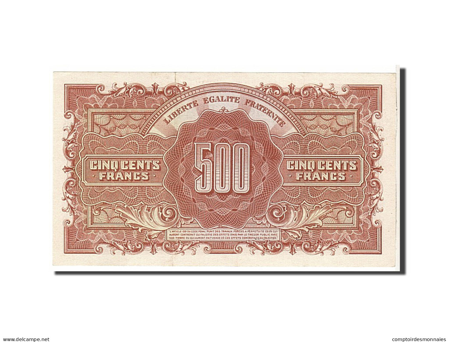 Billet, France, 500 Francs, 1943-1945 Marianne, 1945, SPL, Fayette:VF 11.1 - 1943-1945 Maríanne