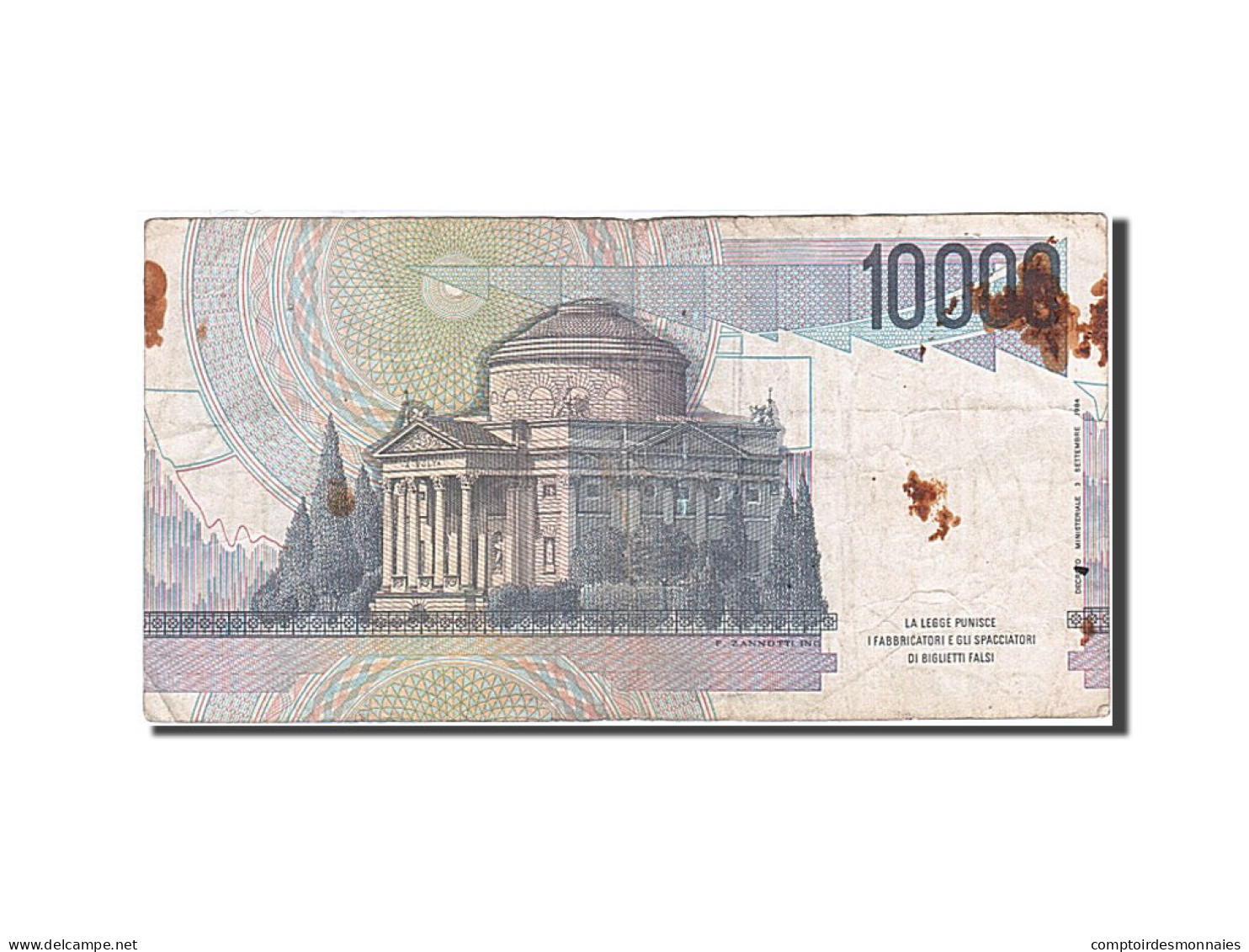 Billet, Italie, 10,000 Lire, 1984, 1984-09-03, B - 10000 Liras