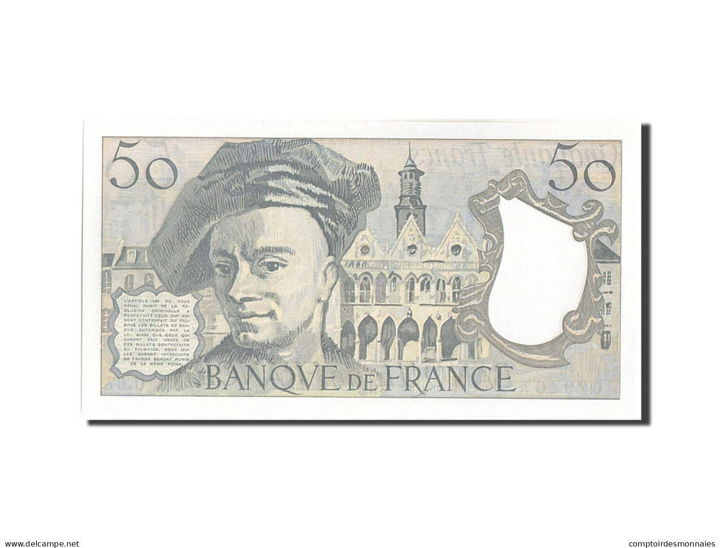 Billet, France, 50 Francs, 50 F 1976-1992 ''Quentin De La Tour'', 1991, NEUF - 50 F 1976-1992 ''Quentin De La Tour''