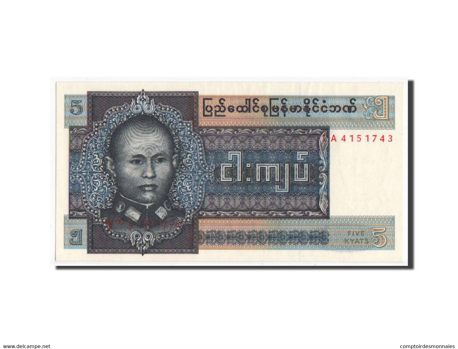 Billet, Birmanie, 5 Kyats, SPL+ - Sonstige – Asien