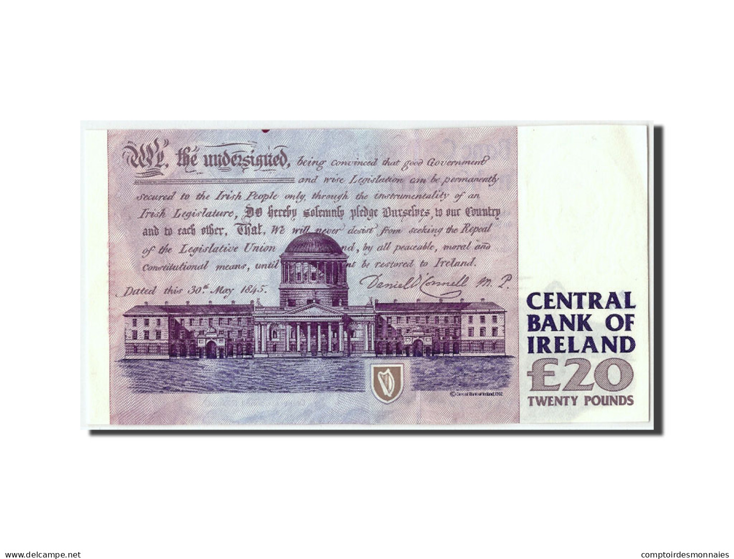 Billet, Ireland - Republic, 20 Pounds, 1993, 1993-02-09, SPL - Ireland