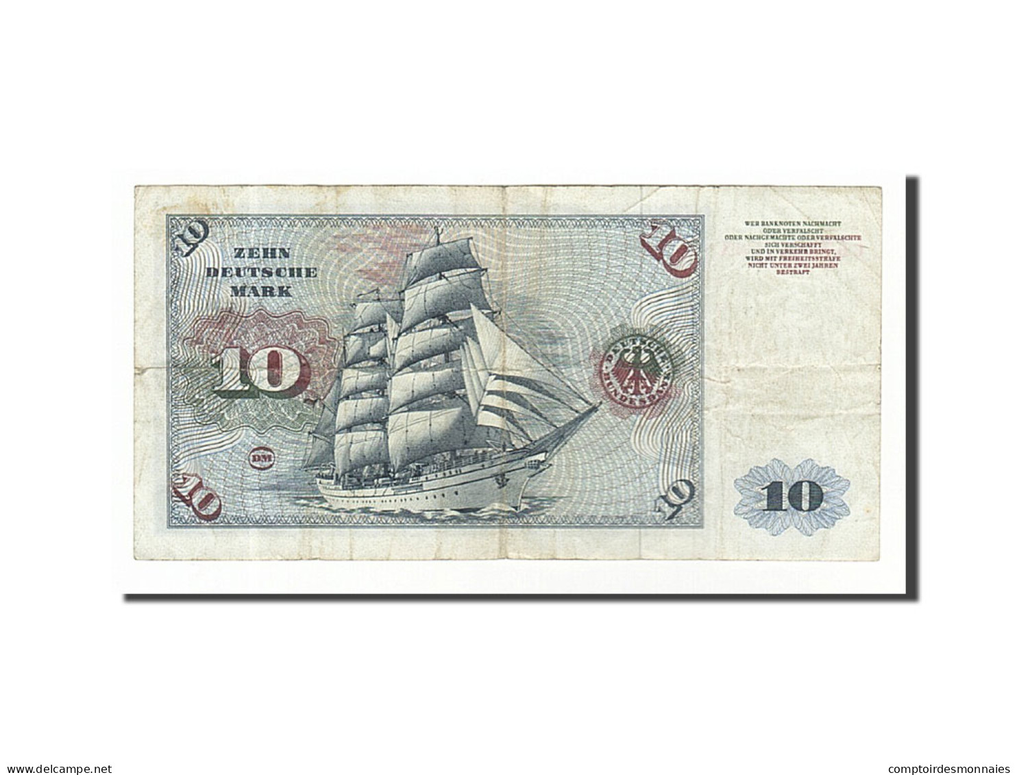Billet, République Fédérale Allemande, 10 Deutsche Mark, 1970, 1970-01-02, TB - 10 DM