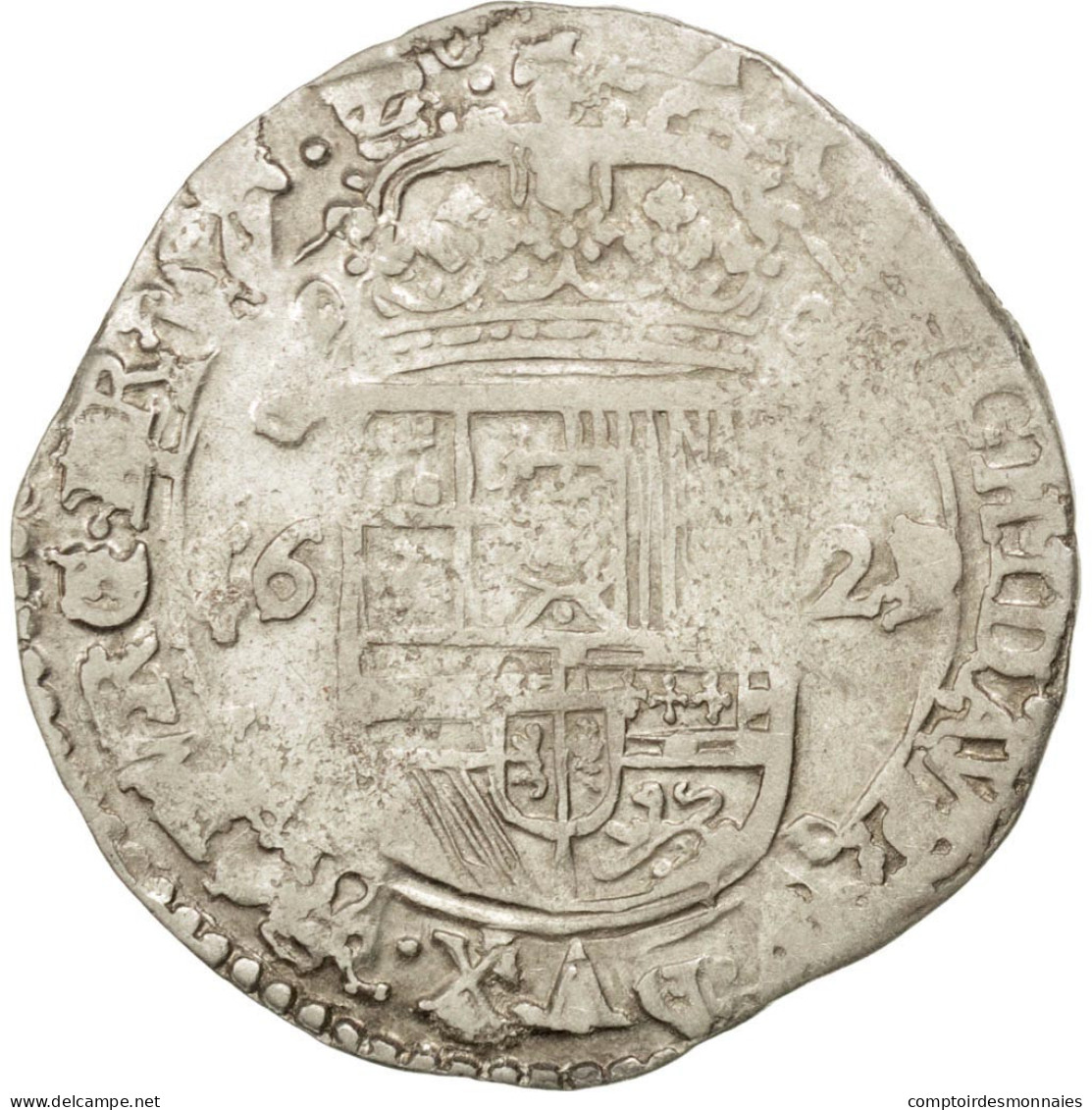 Monnaie, Pays-Bas Espagnols, BRABANT, Escalin, 1629, Brabant, TTB, Argent - Other & Unclassified