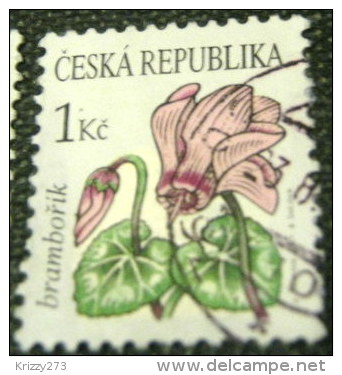 Czech Republic 2007 Flowers Cyclamen 1k - Used - Oblitérés