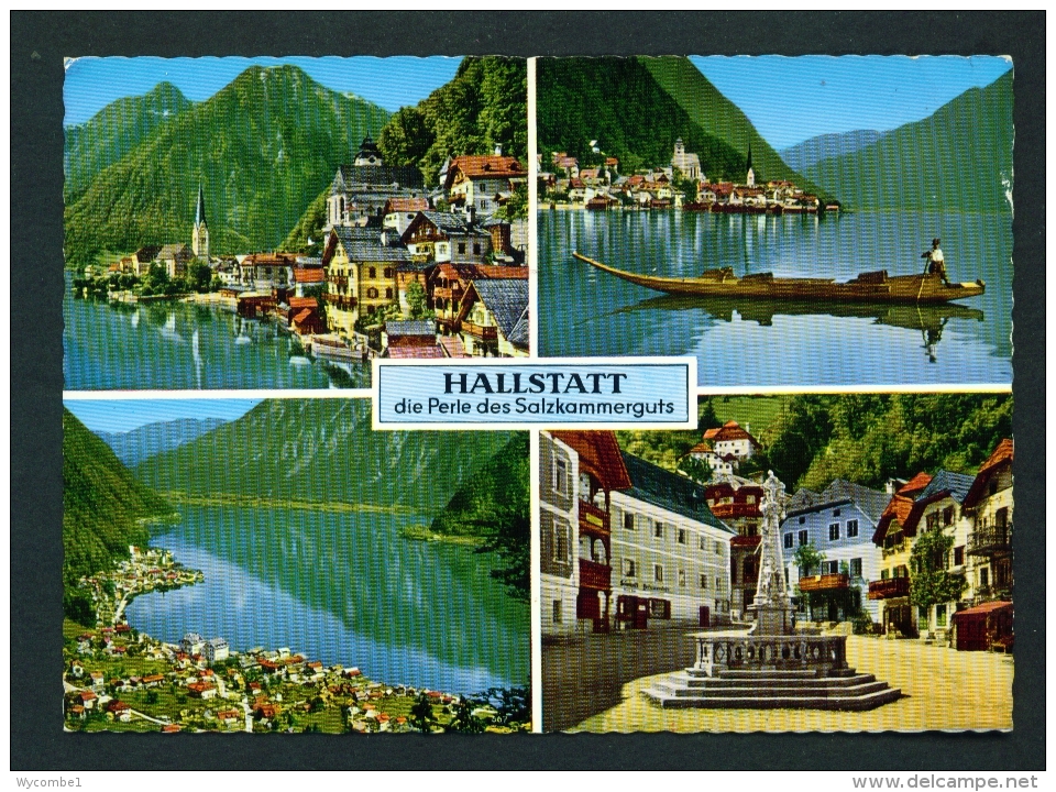 AUSTRIA  -  Hallstatt  Multi View  Used Postcard As Scans - Hallstatt