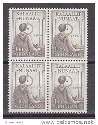 Greenland 1979 Autonomy 1v Bl Of 4  ** Mnh (21590A) - Neufs