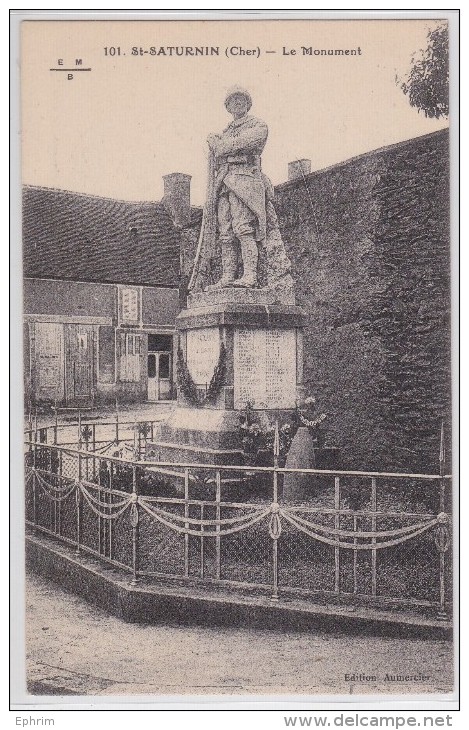 SAINT-SATURNIN (Cher) - Le Monument Aux Morts - Saint-Saturnin