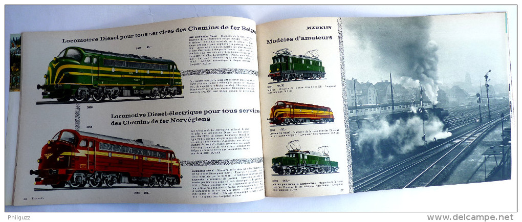 CATALOGUE TRAIN MARKLIN 1966 - 67 TRAINS LOCO - France