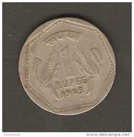 INDIA   1 RUPEE  1985 H  (KM # 79.1) - India