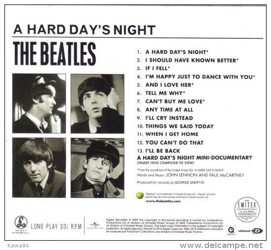 CD  The Beatles  "  A Hard Day's Night  "  Promo - Collectors