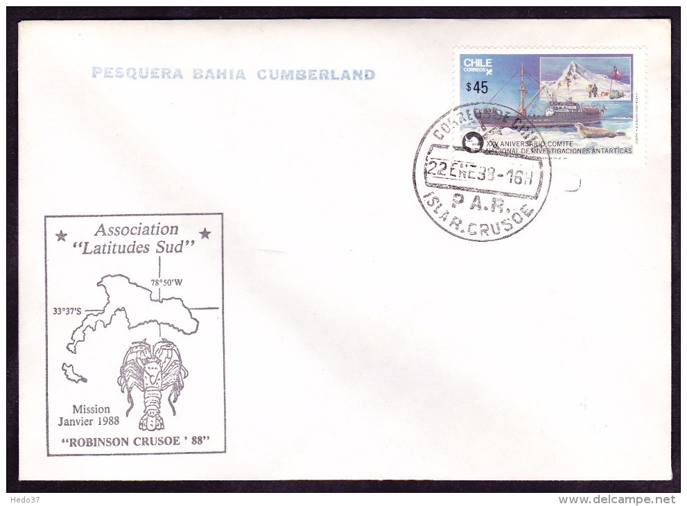 Chili Antarctique Lettre - Sonstige & Ohne Zuordnung