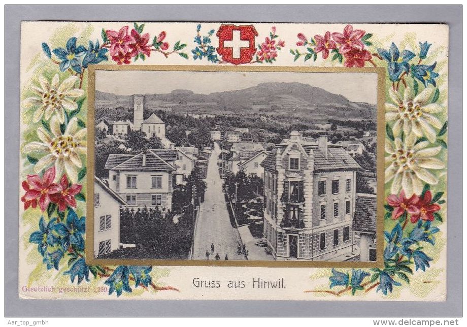 AK ZH Hinwil 1904-08-15 Präge Litho Mit Foto Fischer & Scholl - Hinwil