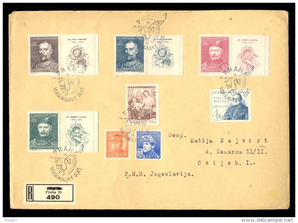 Czechoslovakia - Lot Of FDC Envelopes And Stamp On Topic 'Sokoli'. Excellent Quality. Interesting. - Lettres & Documents