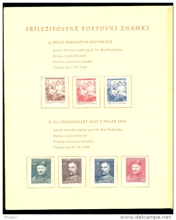 Czechoslovakia - lot of FDC envelopes and stamp on topic 'Sokoli'. Excellent quality. Interesting.