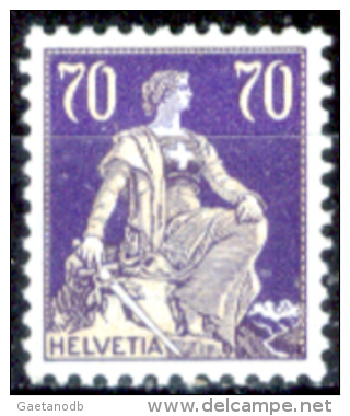 Svizzera-189 - 1924 - Unificato: N. 207a (++) MNH - Carta Goffrata - Privo Di Difetti Occulti. - Nuevos